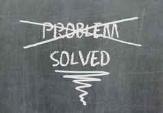 解决方案问题写黑板上