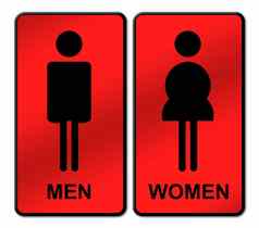 男人。女人厕所标志