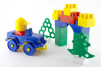 蓝色的车<strong>机械</strong>塑料<strong>玩具</strong>前面颜色toy-gate