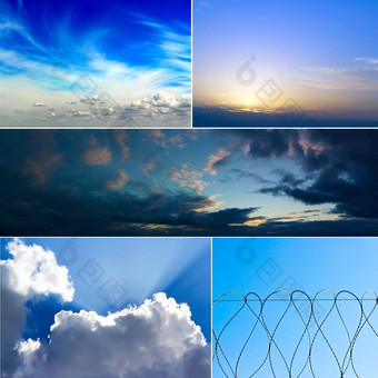 集图片天空云