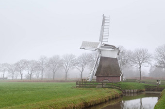 荷兰风车雾