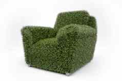 绿色扶手椅