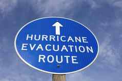 飓风疏散路线标志