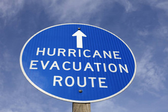 飓风<strong>疏散路线</strong>标志