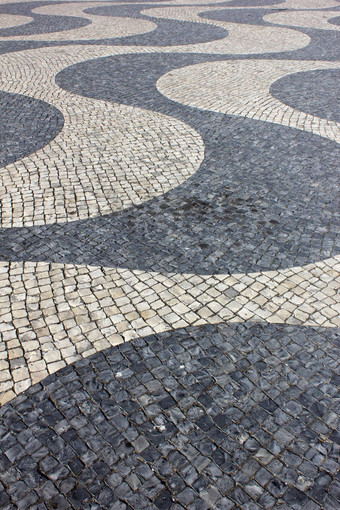 Calcada葡萄牙葡萄牙语人行道上