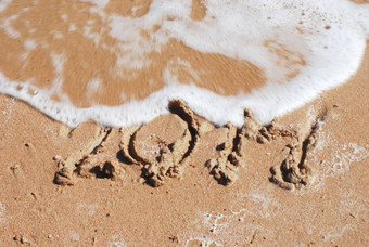 沙子数量海滩波