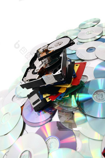 硬盘<strong>驱动器</strong>软盘Dvd光盘数据背景