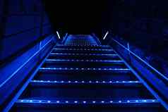 蓝色的楼梯