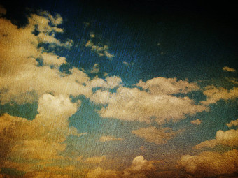 复古的图像多云的天空
