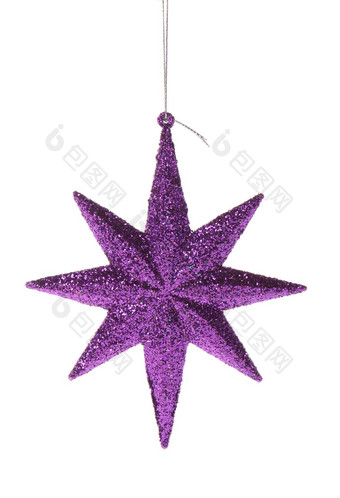 紫色的闪闪发光的明星