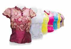 老挝丝绸布手工制作的产品
