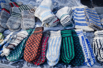 温暖的编织针织羊毛羊毛袜袜子市场公平