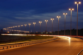 桅杆照明晚上高速公路照明路