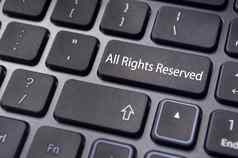 权利保留消息键盘