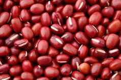红色的豆富含蛋白质背景