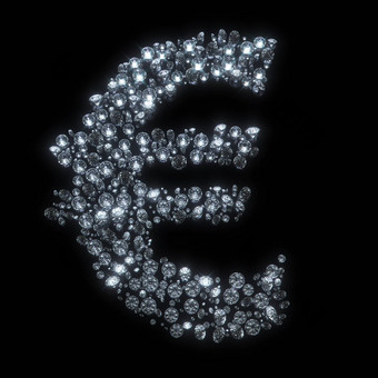 钻石象征货币欧元
