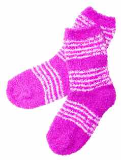 粉红色的袜子