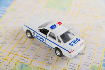 纽约警察局车路地图