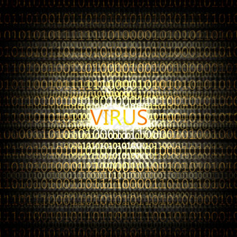 电脑病毒象征