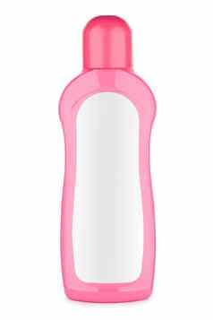 粉红色的瓶洗发水