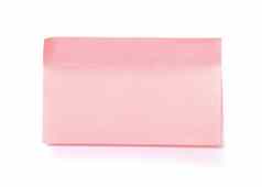 粉红色的纸黏糊糊的贴纸