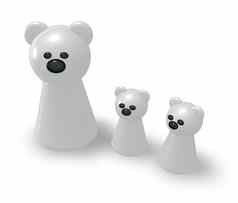极地熊家庭