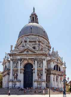 意大利威尼斯7月圣诞老人玛丽的salute教堂7月威尼斯教堂建筑荣誉逃避