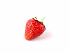 草莓浆果孤立的白色背景