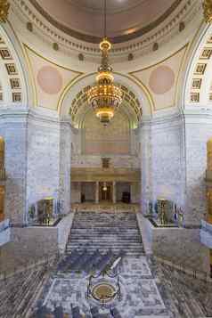 华盛顿状态国会大厦rotunda吊灯