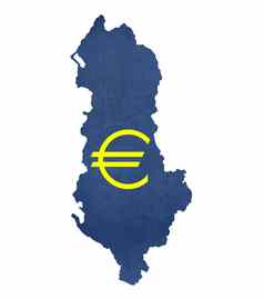 欧洲货币象征地图阿尔巴尼亚