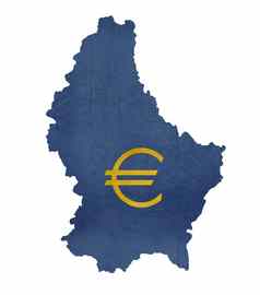 欧洲货币象征地图卢森堡