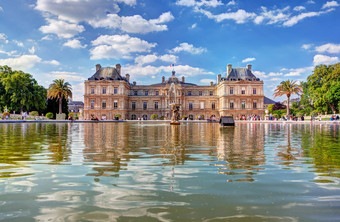 卢森堡宫花园卢森堡巴黎法国