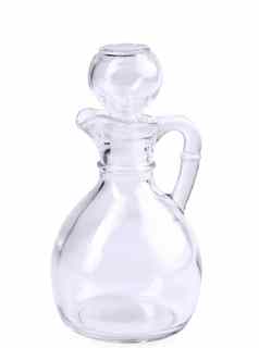 玻璃玻璃水瓶孤立的白色背景