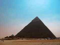 金字塔基奥普斯Chefre沙漠埃及