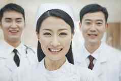 肖像医疗保健工人中国医生护士