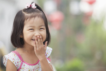 肖像年轻的女孩笑nanluoguxiang北京中国