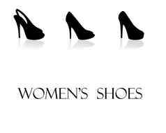 集美丽的现代女人鞋子