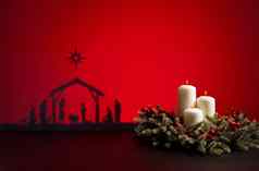 出生耶稣蜡烛