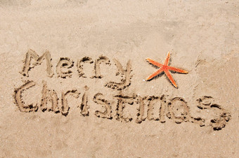 快乐圣诞节写沙子明星