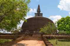 佛教舍利塔佛塔Polonnaruwa斯里兰卡斯里兰卡