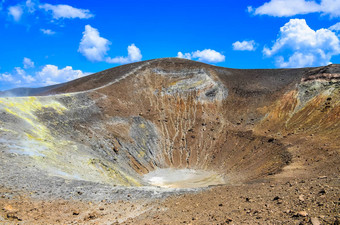 火山火山口<strong>火山岛</strong>利帕里西西里