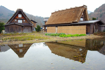 独特的首页风格荻町村白川乡