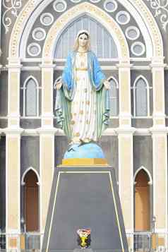 维珍玛丽雕像罗马天主教教堂泰国