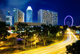 新加坡城市晚上