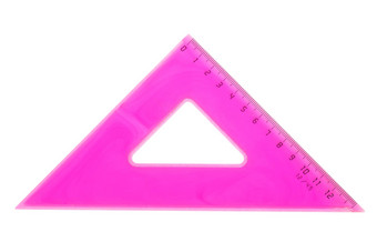 粉红色的学校三角形