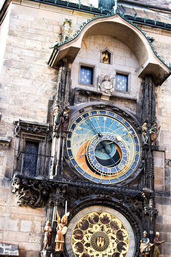 时钟数据小镇大厅布拉格捷克共和国