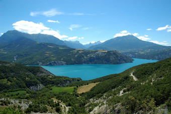 美丽的高山湖