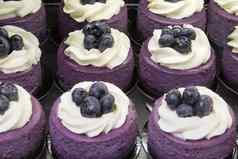 蓝莓摩丝蛋糕水果