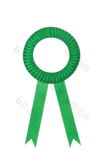 绿色奖丝带徽章