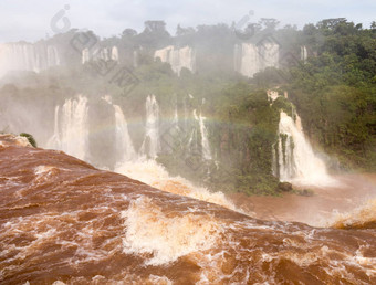 瀑布Iguassu瀑布
